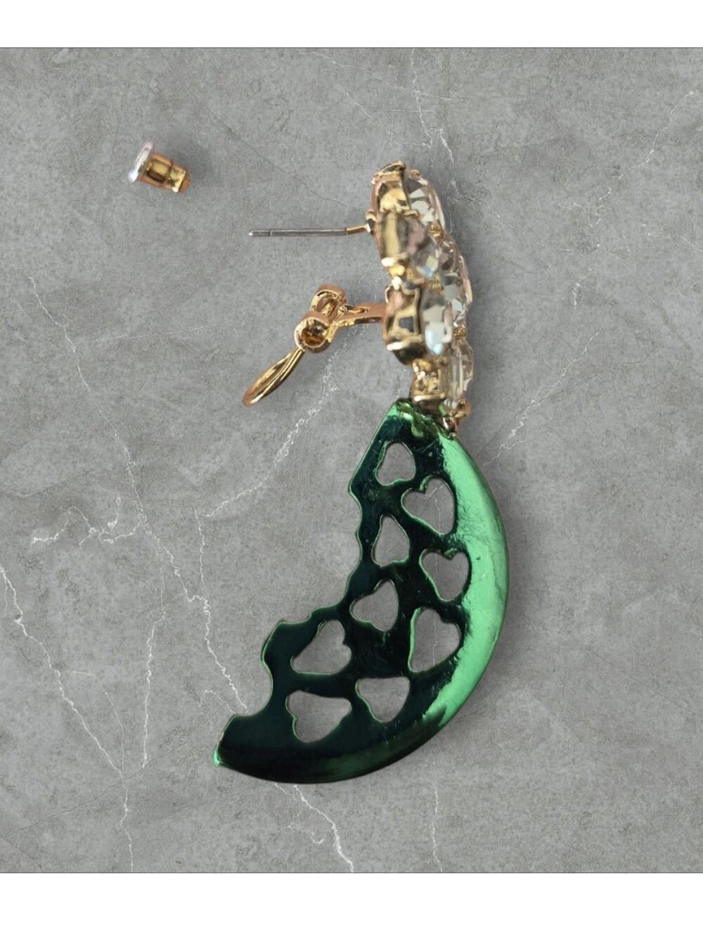 Betsey Johnson Faux Stone Backyard Watermelon Drop Earrings - Picture 4 of 7